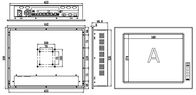 IPPC-1701T 17&quot; monitor industriale 1 del touch screen del PC ha esteso il CPU da tavolino di sostegno I3 I5 I7 della scanalatura