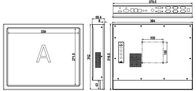 IPPC-1705T 17&quot; PC industriale del pannello di tocco/PC irregolare 4G DDR3 del touch screen