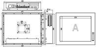 IPPC-1901T1 19&quot; PC industriale/touch screen del PC incastonato scanalature 1 estensione 2 di PCIE o del PCI del pannello di tocco