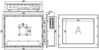 IPPC-1901T2-R 19&quot; scheda madre multipla del CPU di serie della pasta I3 I5 I7 U del bordo dello scaffale del computer industriale superiore del touch screen