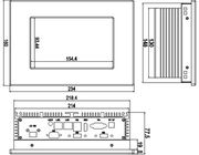 IPPC-0708TW 7&quot; largamente PC del touch screen di ScreenFanless 6 serie doppie della rete 2 del CPU di serie della generazione U di 4US