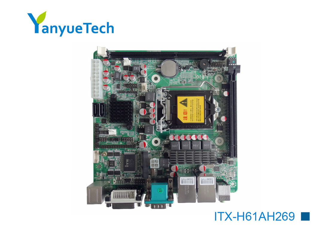 ITX-H61AH269 scanalatura 2×SATA di COM 9 USB PCIEx1 6 del chip 6 di gigabyte H61 Mini Itx Intel PCH