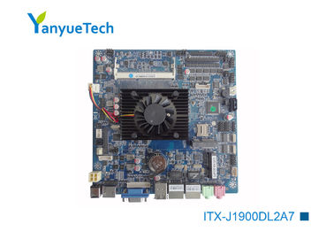 Mini scheda madre di ITX del PC industriale ITX-J1900DL2A7 saldata a bordo di COM del CPU 10 di Intel J1900